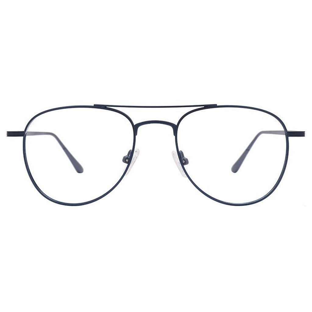 Dean Round Metal Frame in Matte Dark Blue – front view – optical frame | Urban Cart Ghana