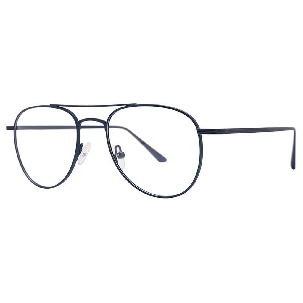 Dean Round Metal Frame in Matte Dark Blue – side view – optical frame | Urban Cart Ghana