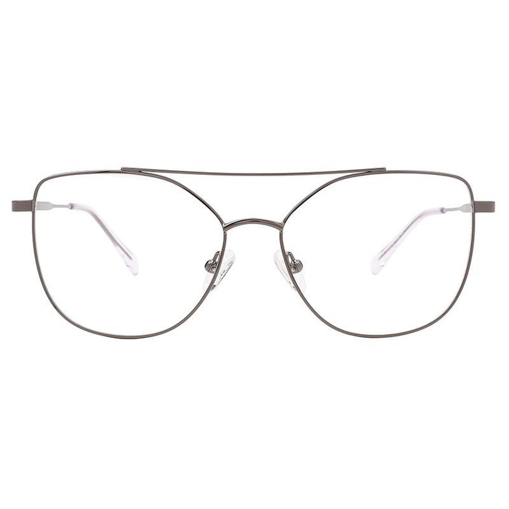 Odessa Cat-Eye Metal Frame in Dark Gun – front view – optical frame | Urban Cart Ghana