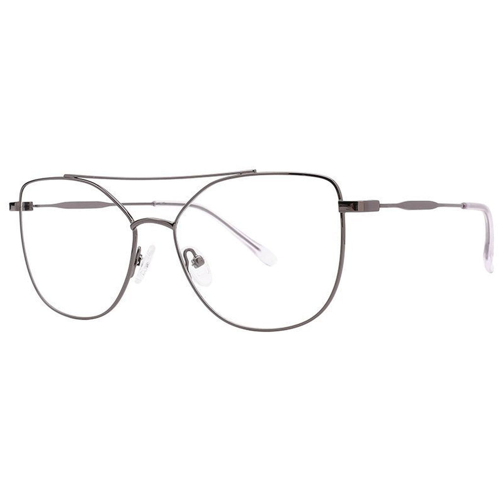 Odessa Cat-Eye Metal Frame in Dark Gun – side view – optical frame | Urban Cart Ghana