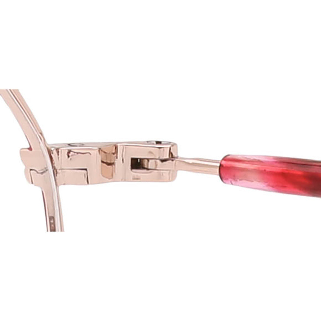 Selma Round Metal Frame in Matte Purple / Shiny Rose Gold – temple detail – optical frame | Urban Cart Ghana