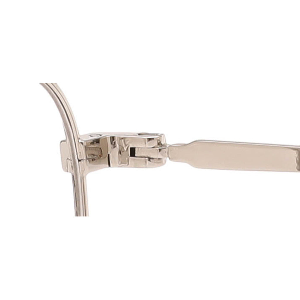 Rosa Geometric Metal Frame in Shiny Silver / Shiny Grey White – hinge detail – optical frame | Urban Cart Ghana