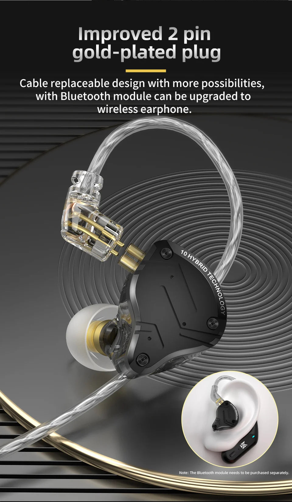 KZ ZS10 Pro X In Ear Wired Earphones Music Headphones HiFi Bass Monitor Earbuds Sport Headset