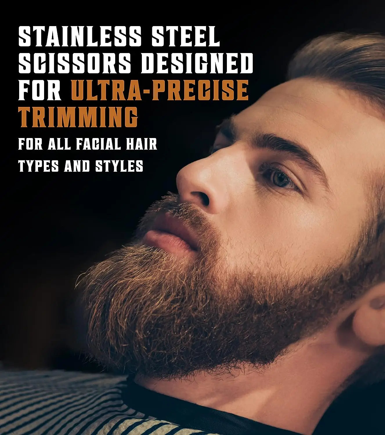 Men's Shaving Brush Set Boar Bristle Portable Barber Natural Beard Brush Comb Scissors for Facial Cleaning Styling Tool