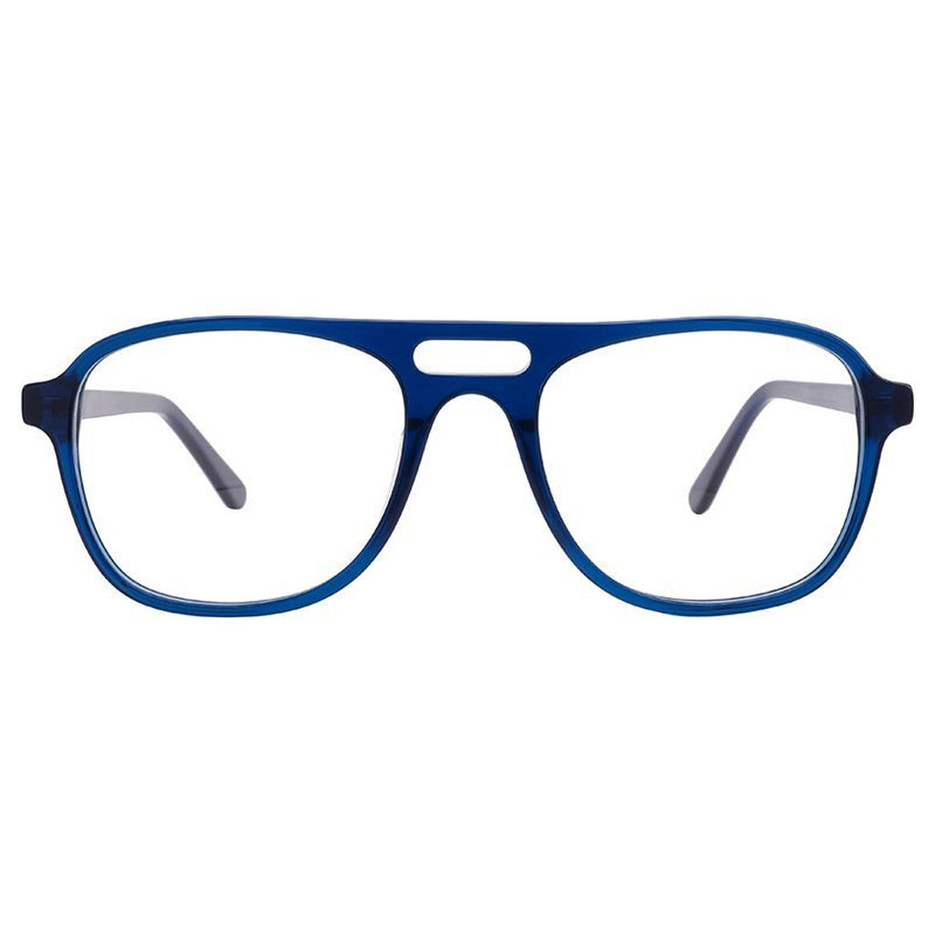 Gideon Rectangle Acetate Frame in Blue – front view – optical frame | Urban Cart Ghana