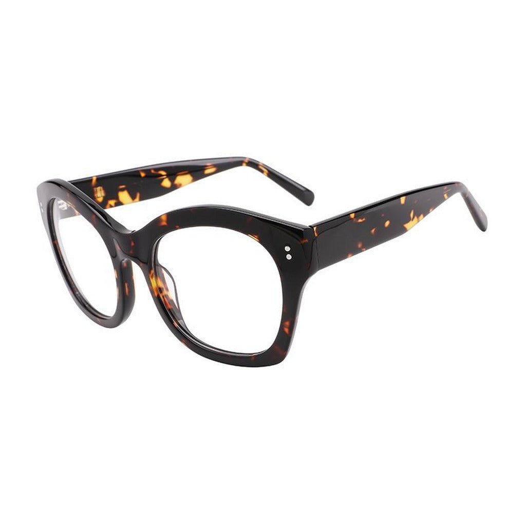 Zara Rectangle Acetate Frame in Tortoise – side view – optical frame | Urban Cart Ghana