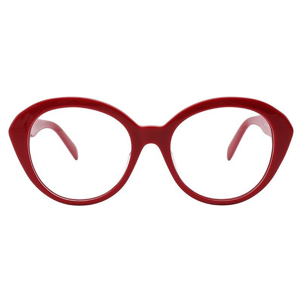 Lena Rectangle Acetate Frame in Wine – front view – optical frame | Urban Cart Ghana