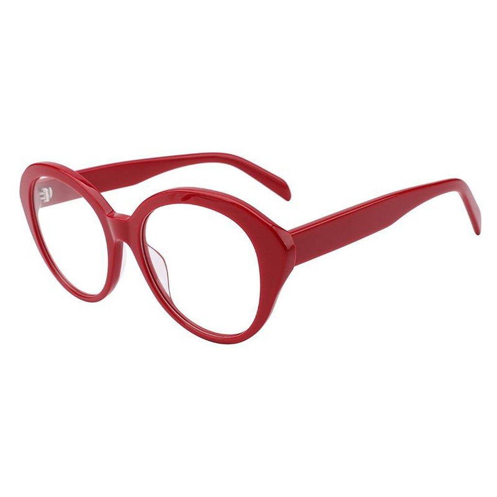 Lena Rectangle Acetate Frame in Wine – side view – optical frame | Urban Cart Ghana