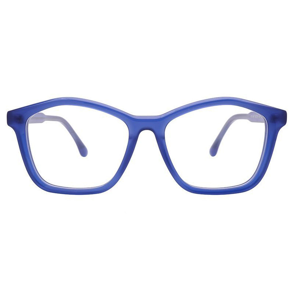 Jenna Rectangle Acetate Frame in Blue – front view – optical frame | Urban Cart Ghana
