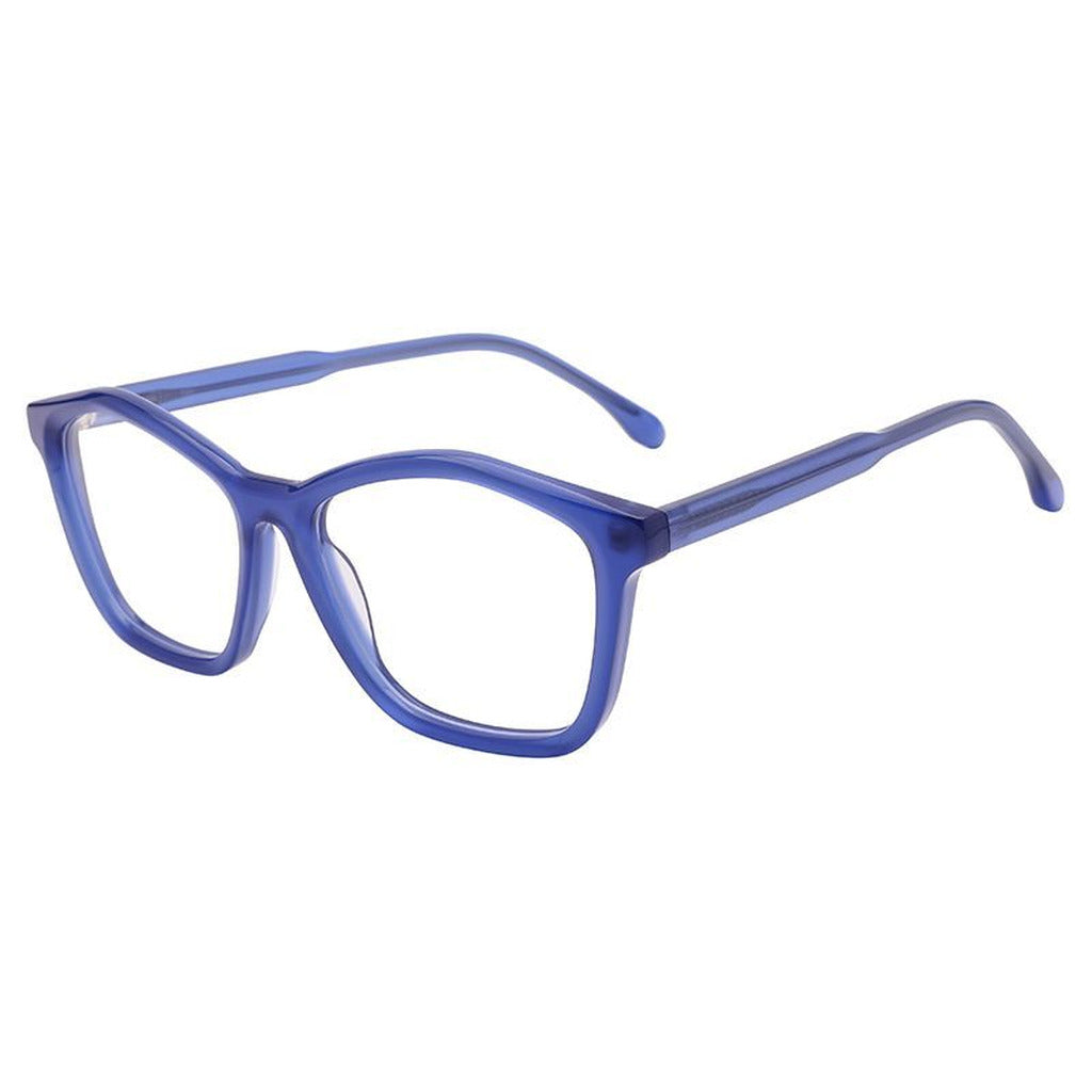 Jenna Rectangle Acetate Frame in Blue – side view – optical frame | Urban Cart Ghana