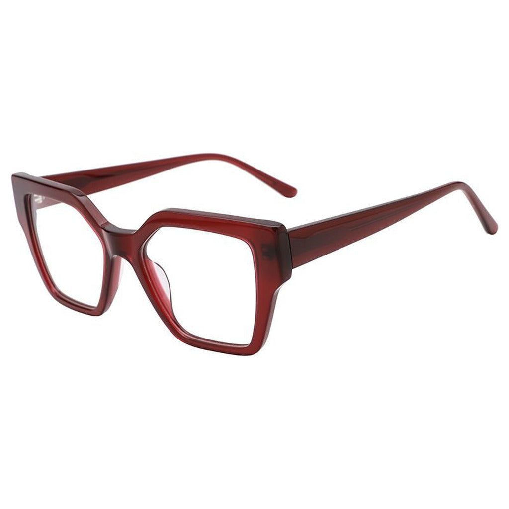 Callie Rectangle Acetate Frame in Wine – side view – optical frame | Urban Cart Ghana