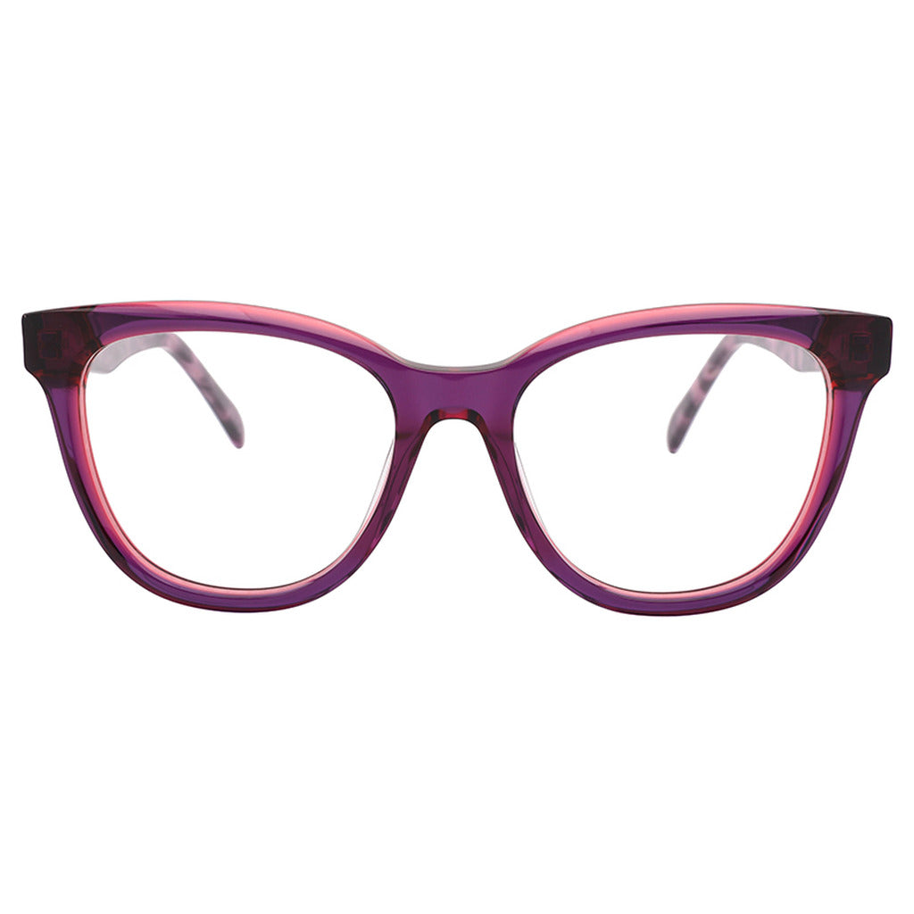 Thea Round Acetate Frame in Navy / Rose – front view – optical frame | Urban Cart Ghana
