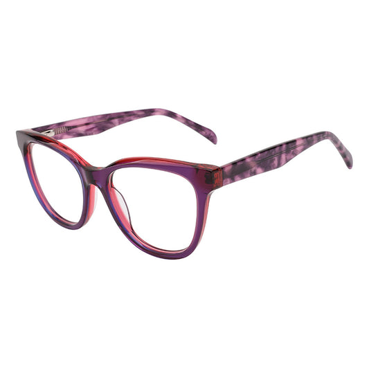 Thea Round Acetate Frame in Navy / Rose – side view – optical frame | Urban Cart Ghana
