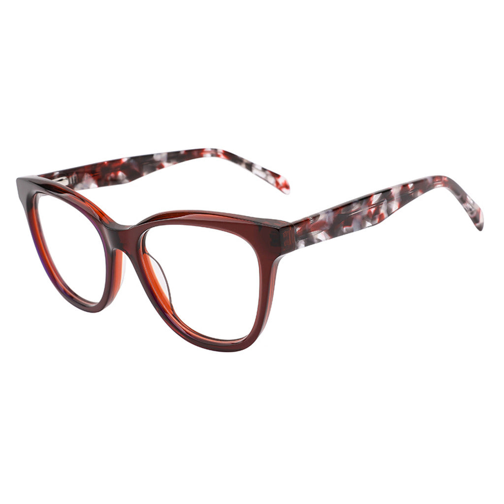 Thea Round Acetate Frame in Violet / Orange – side view – optical frame | Urban Cart Ghana