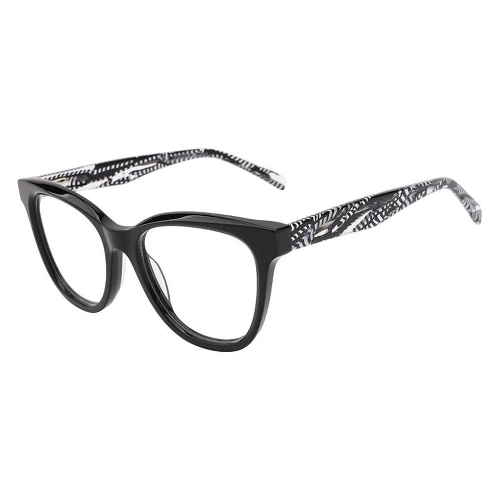 Thea Round Acetate Frame in Black – front view – optical frame | Urban Cart Ghana