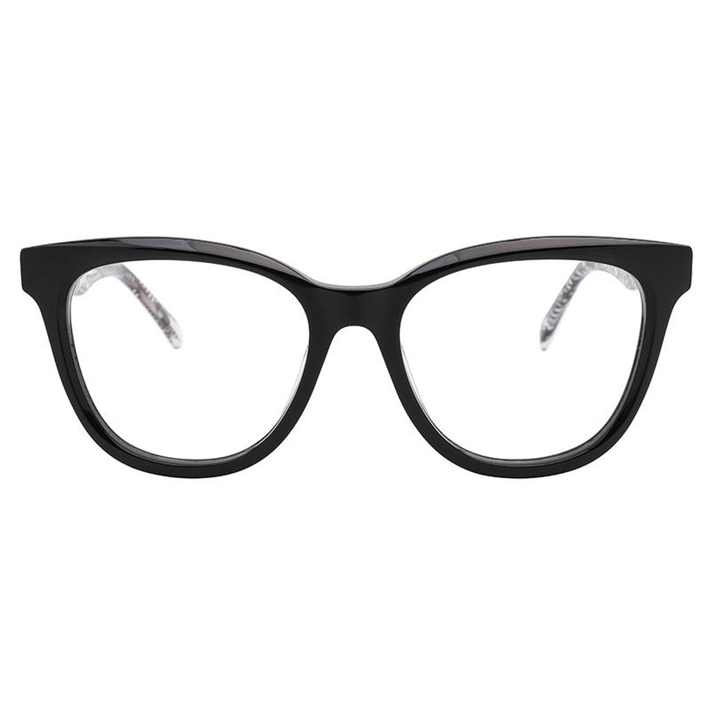 Thea Round Acetate Frame in Black – side view – optical frame | Urban Cart Ghana
