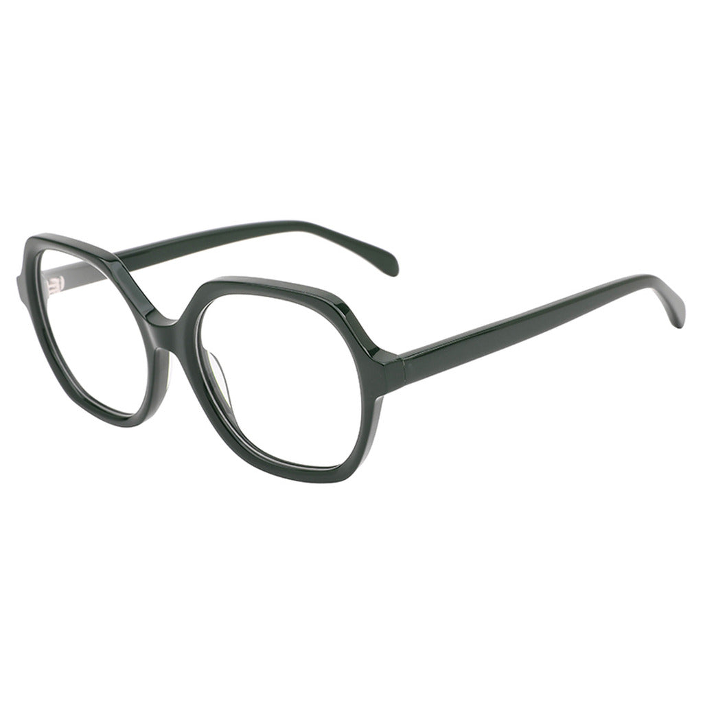 Juno Round Acetate Frame in Blackish Green – side view – optical frame | Urban Cart Ghana