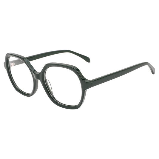 Juno Round Acetate Frame in Blackish Green – side view – optical frame | Urban Cart Ghana