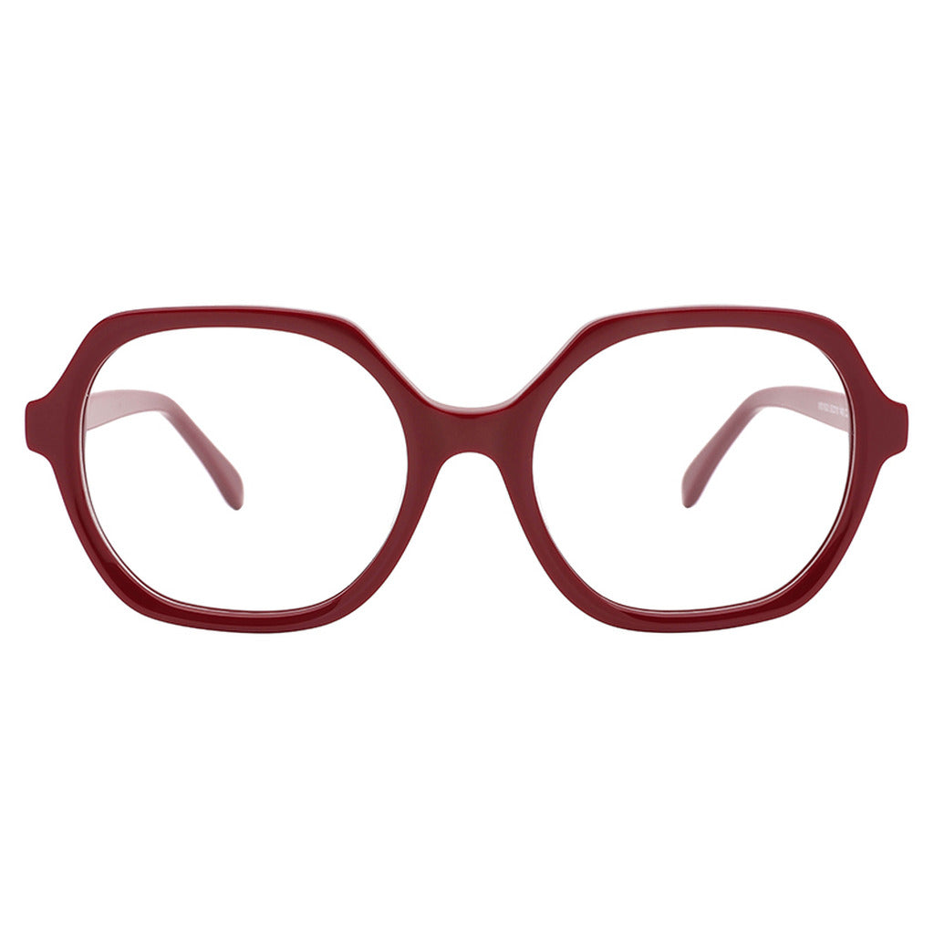 Juno Round Acetate Frame in Wine – front view – optical frame | Urban Cart Ghana