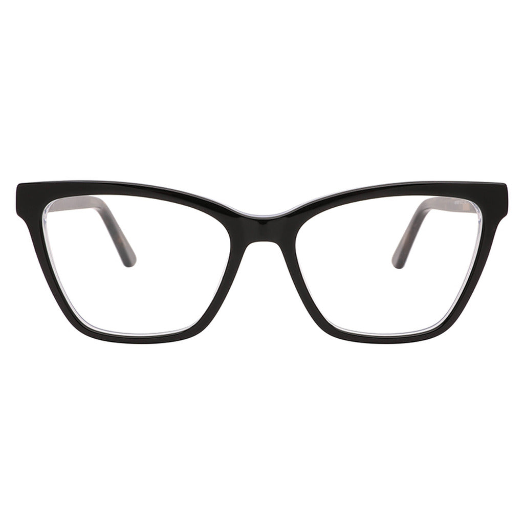 Nia Rectangle Acetate Frame in Black / Sky Blue – front view – optical frame | Urban Cart Ghana