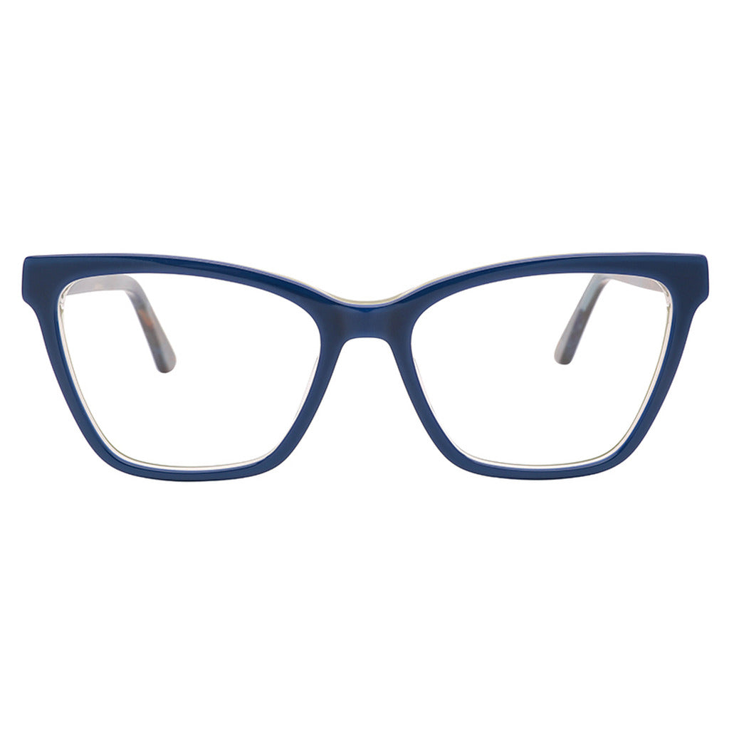 Nia Rectangle Acetate Frame in Dark Blue / Green – front view – optical frame | Urban Cart Ghana