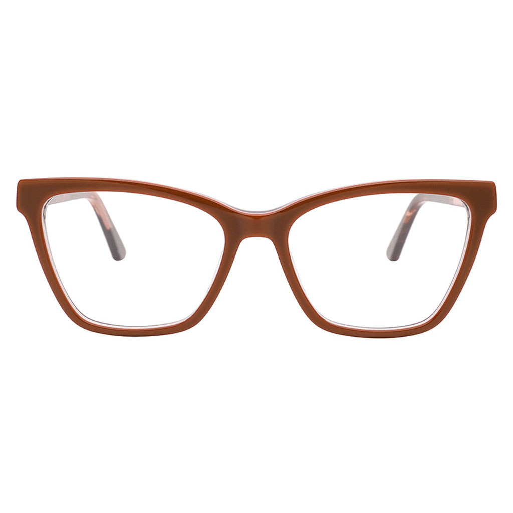 Nia Rectangle Acetate Frame in Brown / Purple – front view – optical frame | Urban Cart Ghana