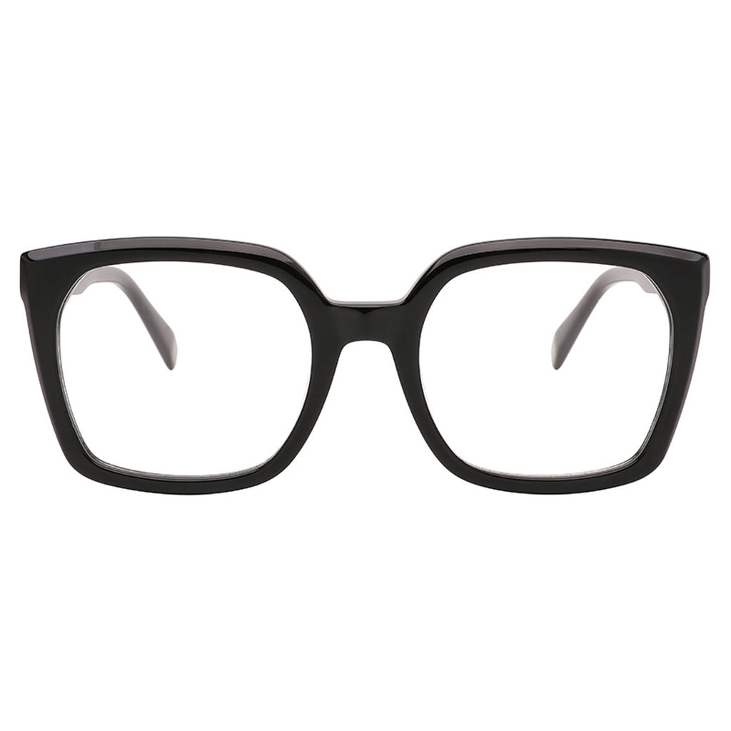 Maeve Rectangle Acetate Frame in Black – front view – optical frame | Urban Cart Ghana
