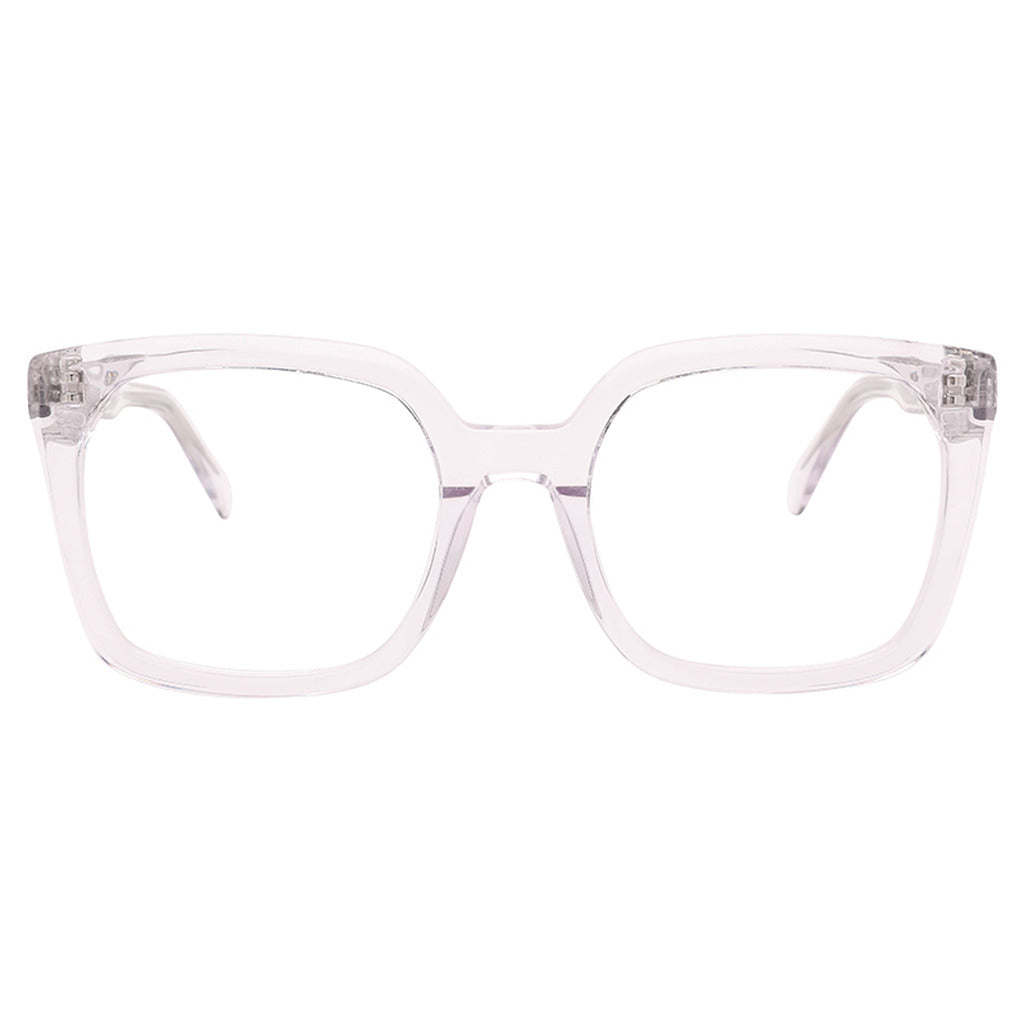 Maeve Rectangle Acetate Frame in Crystal – front view – optical frame | Urban Cart Ghana