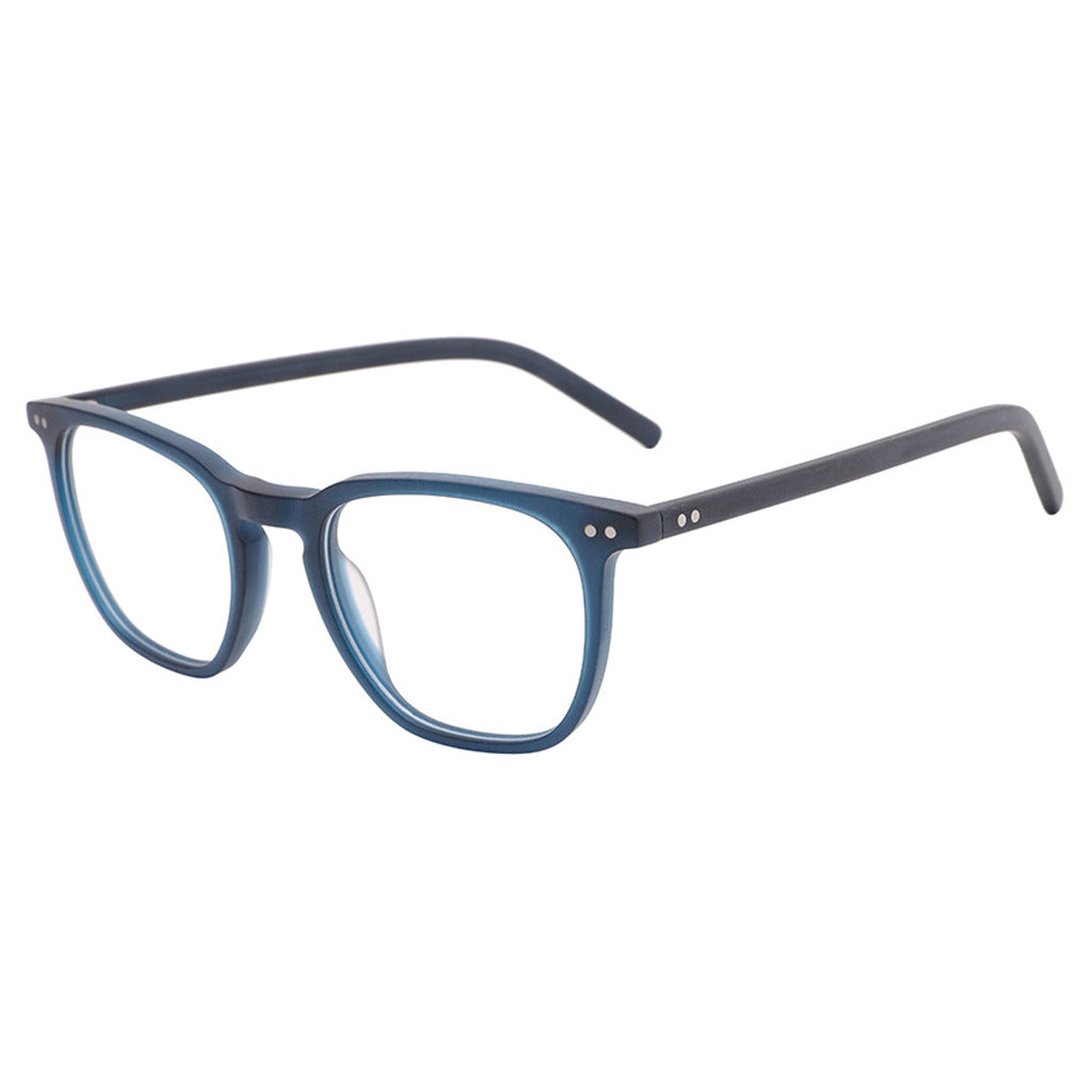 Nadia Round Acetate Frame in Matte Dark Navy Crystal – side view – optical frame | Urban Cart Ghana