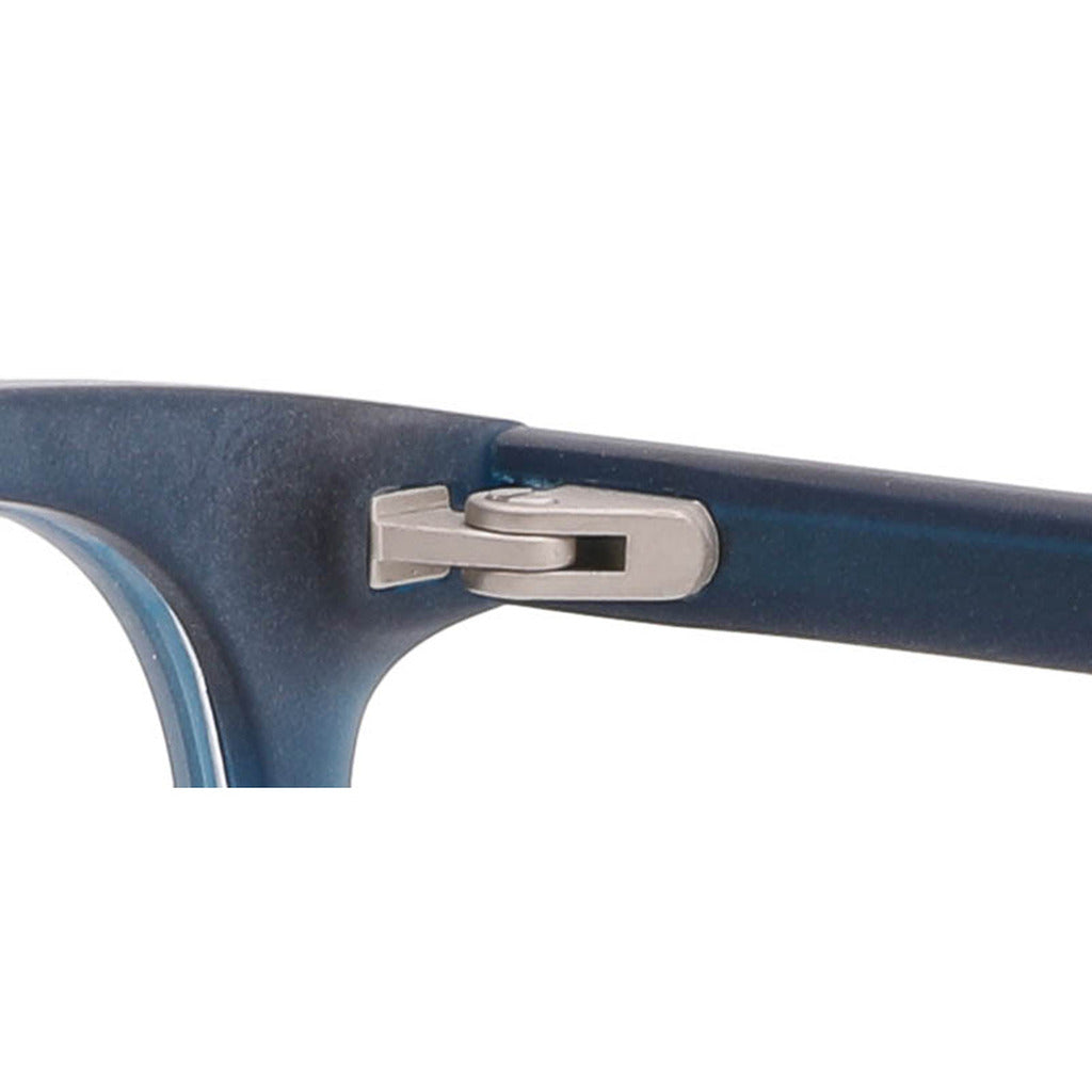 Nadia Round Acetate Frame in Matte Dark Navy Crystal – temple detail – optical frame | Urban Cart Ghana