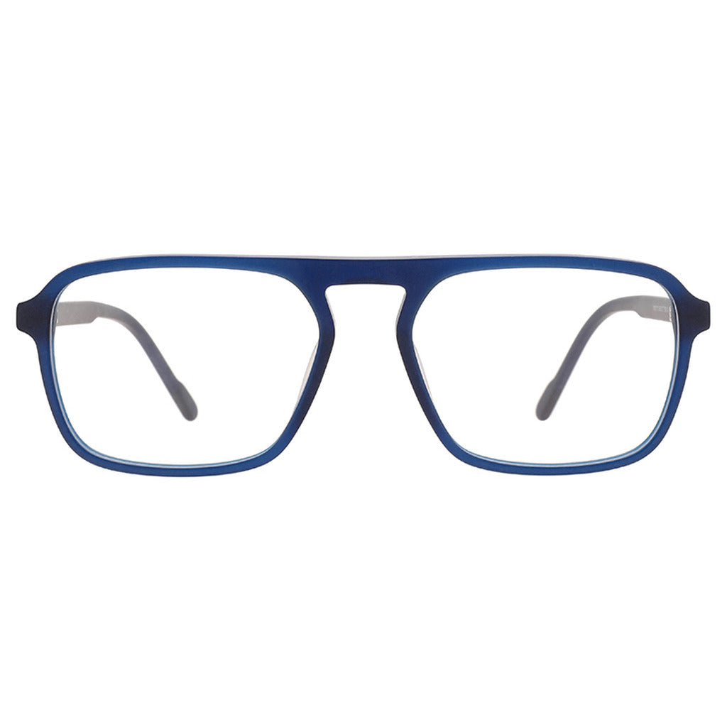 Kwame Rectangle Acetate Frame in Matte Navy Crystal – front view – optical frame | Urban Cart Ghana