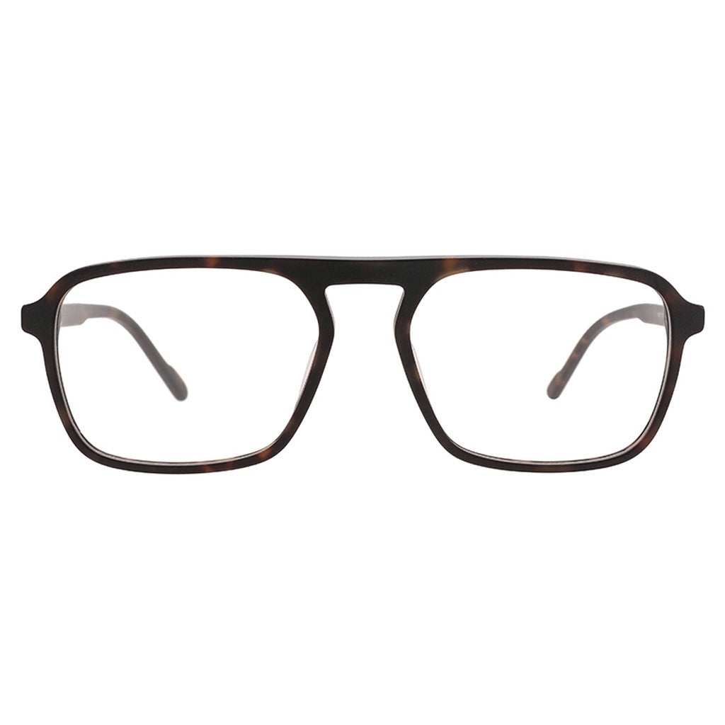 Kwame Rectangle Acetate Frame in Matte Dark Tortoise – front view – optical frame | Urban Cart Ghana