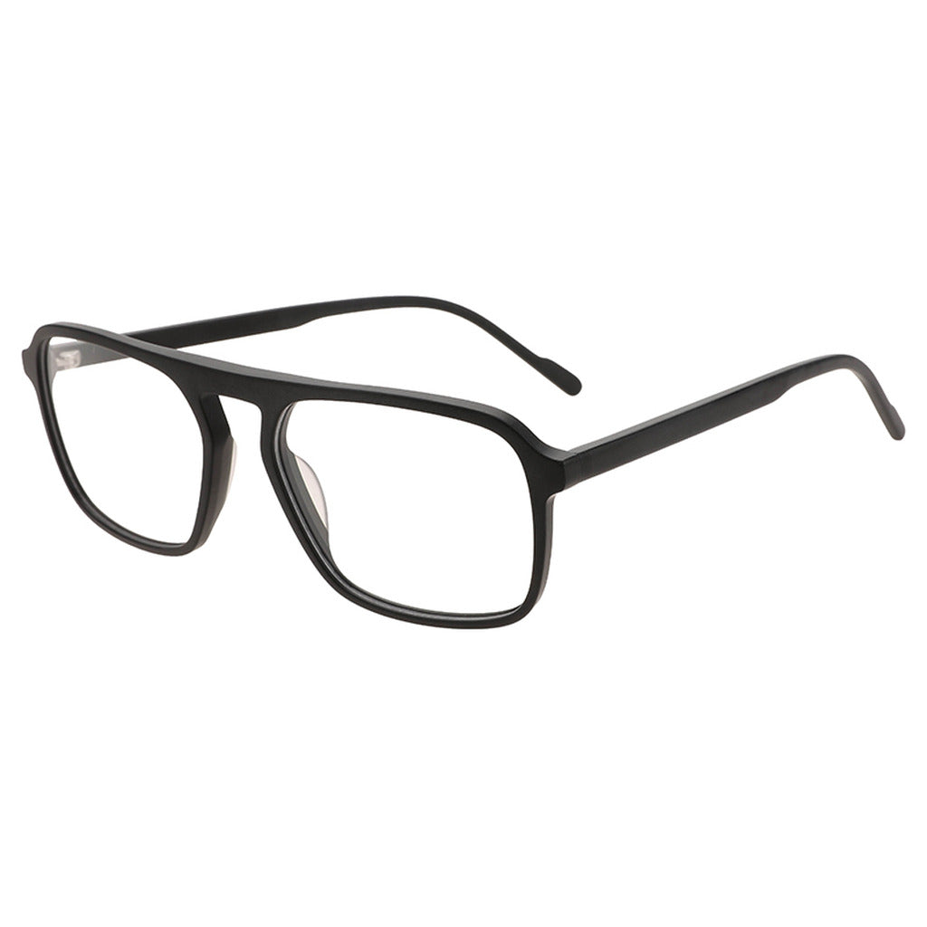 Kwame Rectangle Acetate Frame in Matte Black – side view – optical frame | Urban Cart Ghana