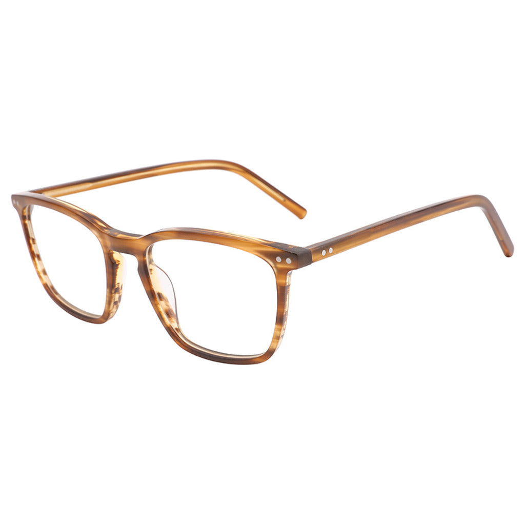 Arlo Rectangle Acetate Frame in Brown Stripe – side view – optical frame | Urban Cart Ghana