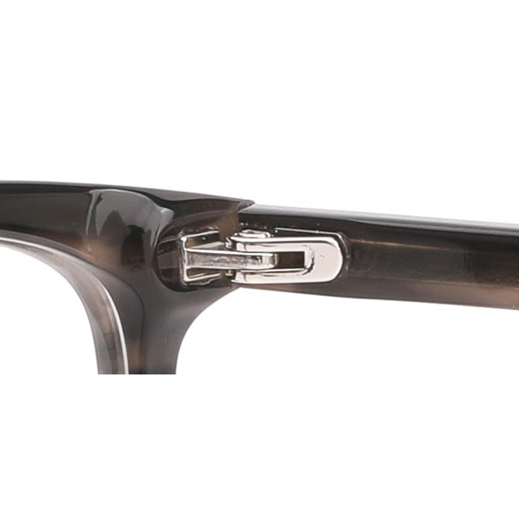 Arlo Rectangle Acetate Frame in Brown Stripe – hinge detail – optical frame | Urban Cart Ghana