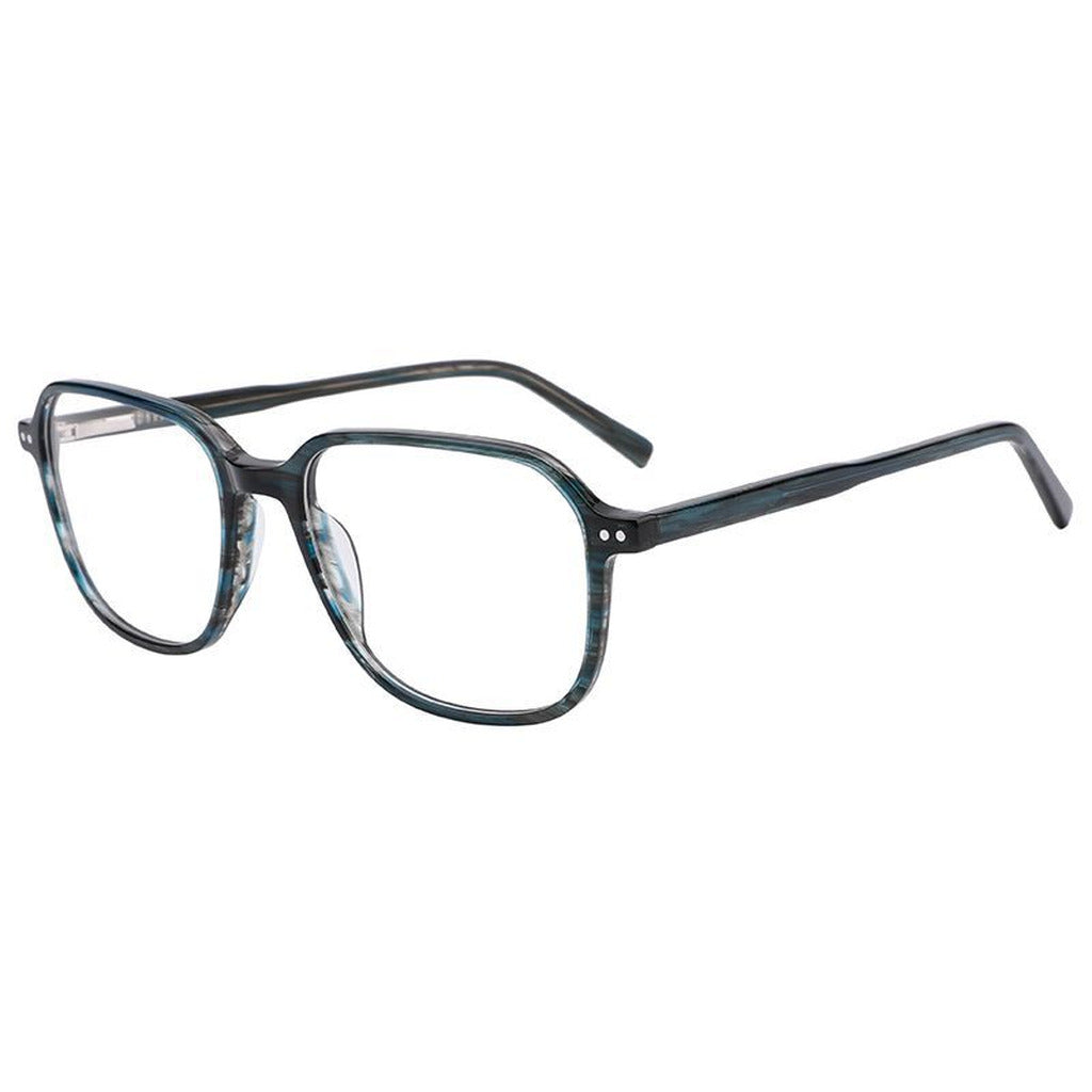 Elias Oval Acetate Frame in Dark Green Pattern – side view – optical frame | Urban Cart Ghana
