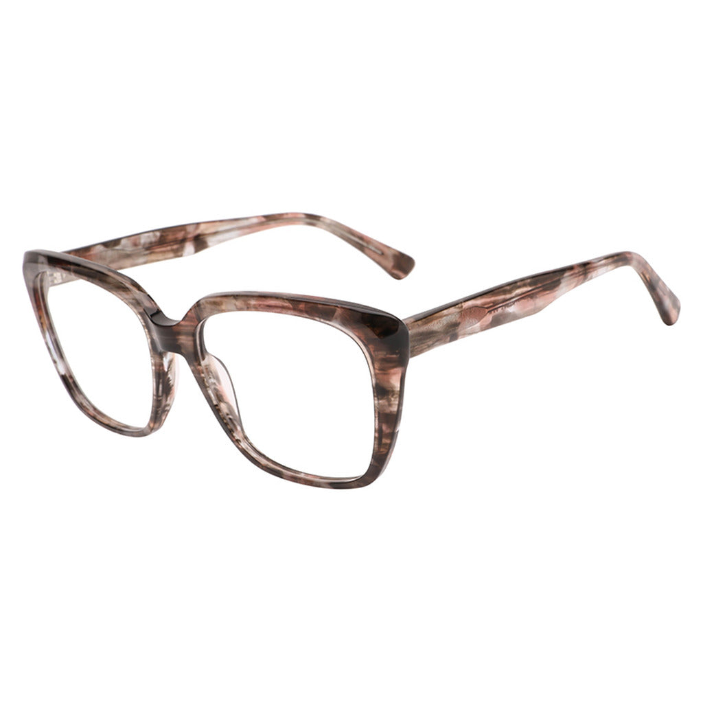 Cara Rectangle Acetate Frame in Brown Pattern – side view – optical frame | Urban Cart Ghana