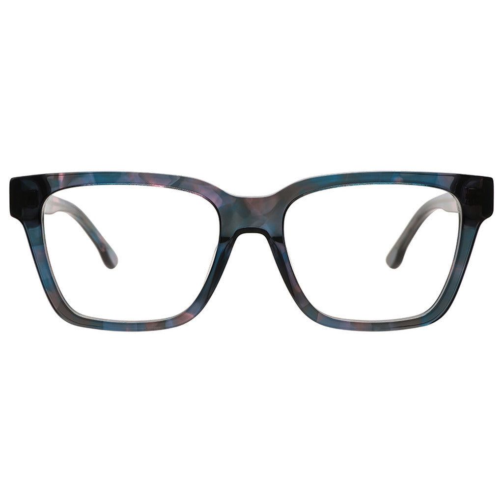 Lila Rectangle Acetate Frame in Blue Pink Tortoise – front view – optical frame | Urban Cart Ghana