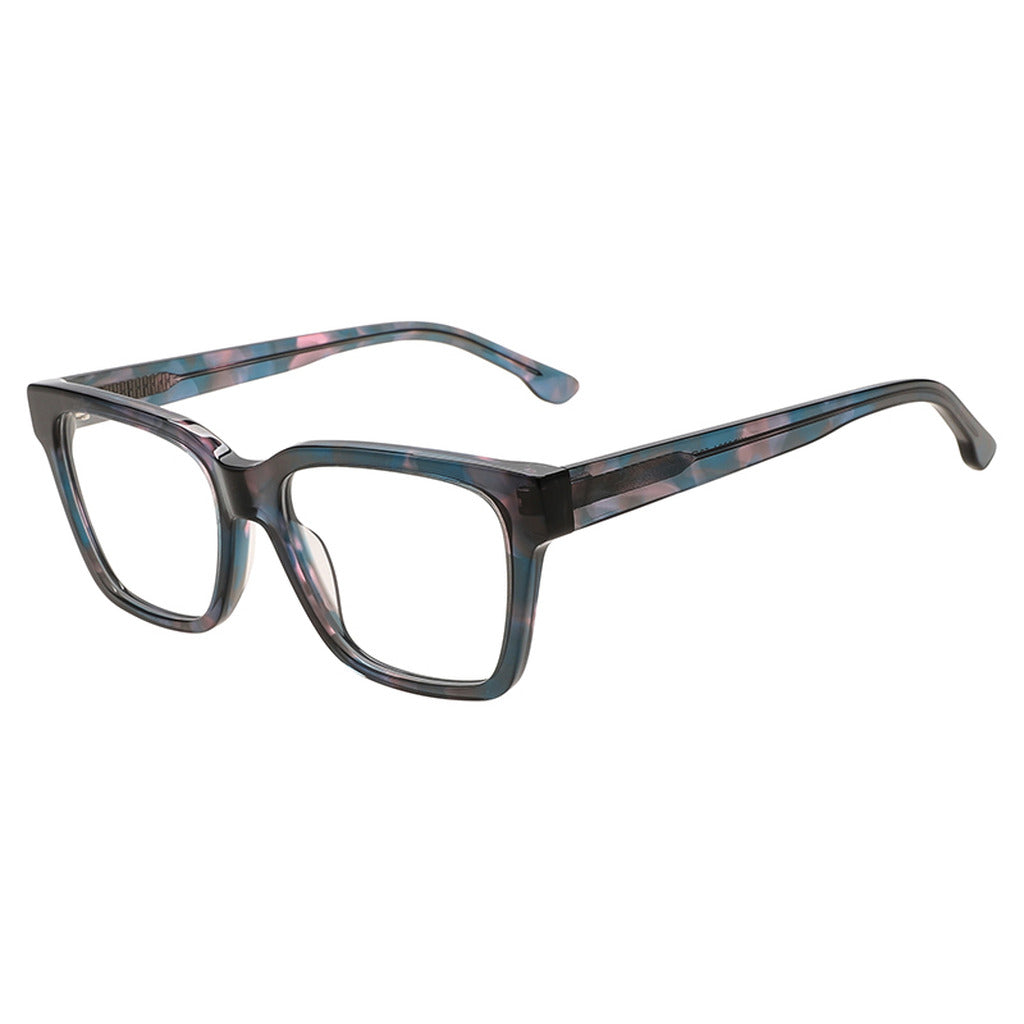 Lila Rectangle Acetate Frame in Blue Pink Tortoise – side view – optical frame | Urban Cart Ghana