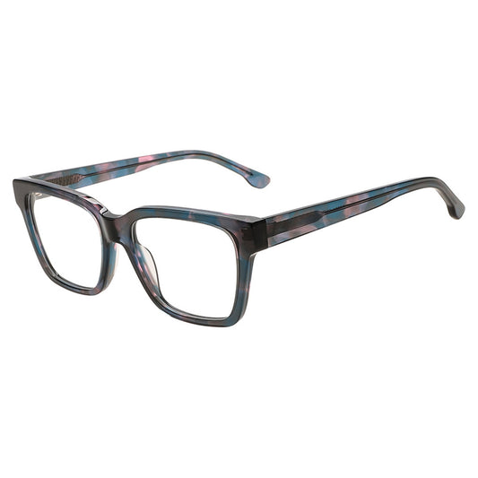 Lila Rectangle Acetate Frame in Blue Pink Tortoise – side view – optical frame | Urban Cart Ghana