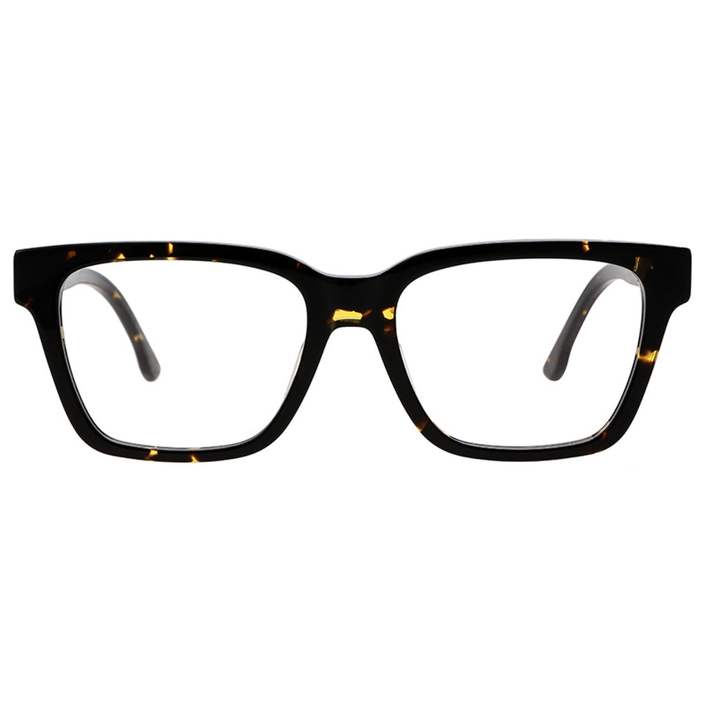 Lila Rectangle Acetate Frame in Yellow Brown Tortoise – front view – optical frame | Urban Cart Ghana