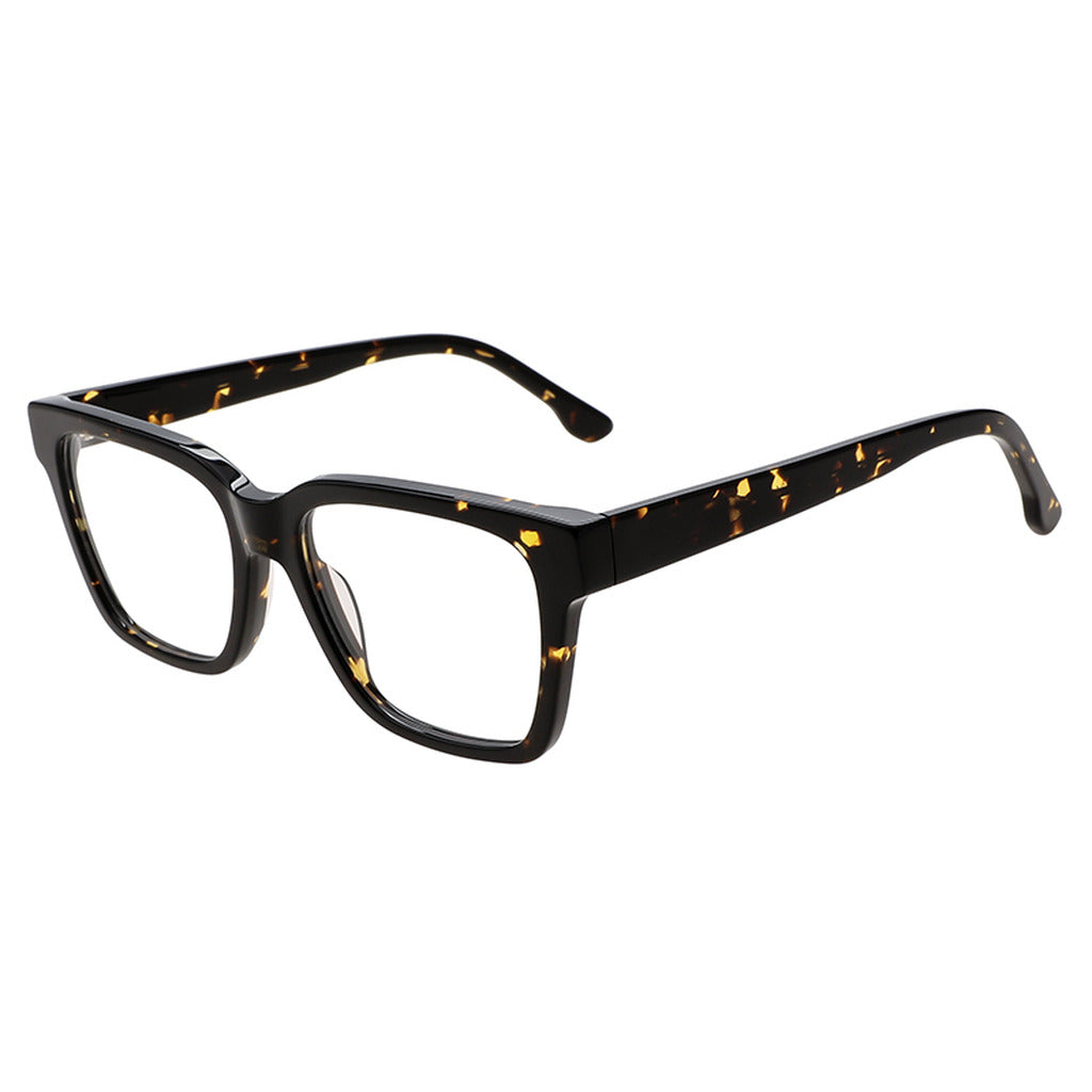 Lila Rectangle Acetate Frame in Yellow Brown Tortoise – side view – optical frame | Urban Cart Ghana