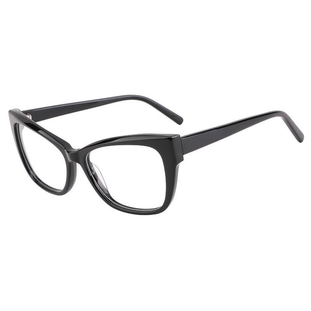 Zuri Rectangle Acetate Frame in Black – side view – optical frame | Urban Cart Ghana