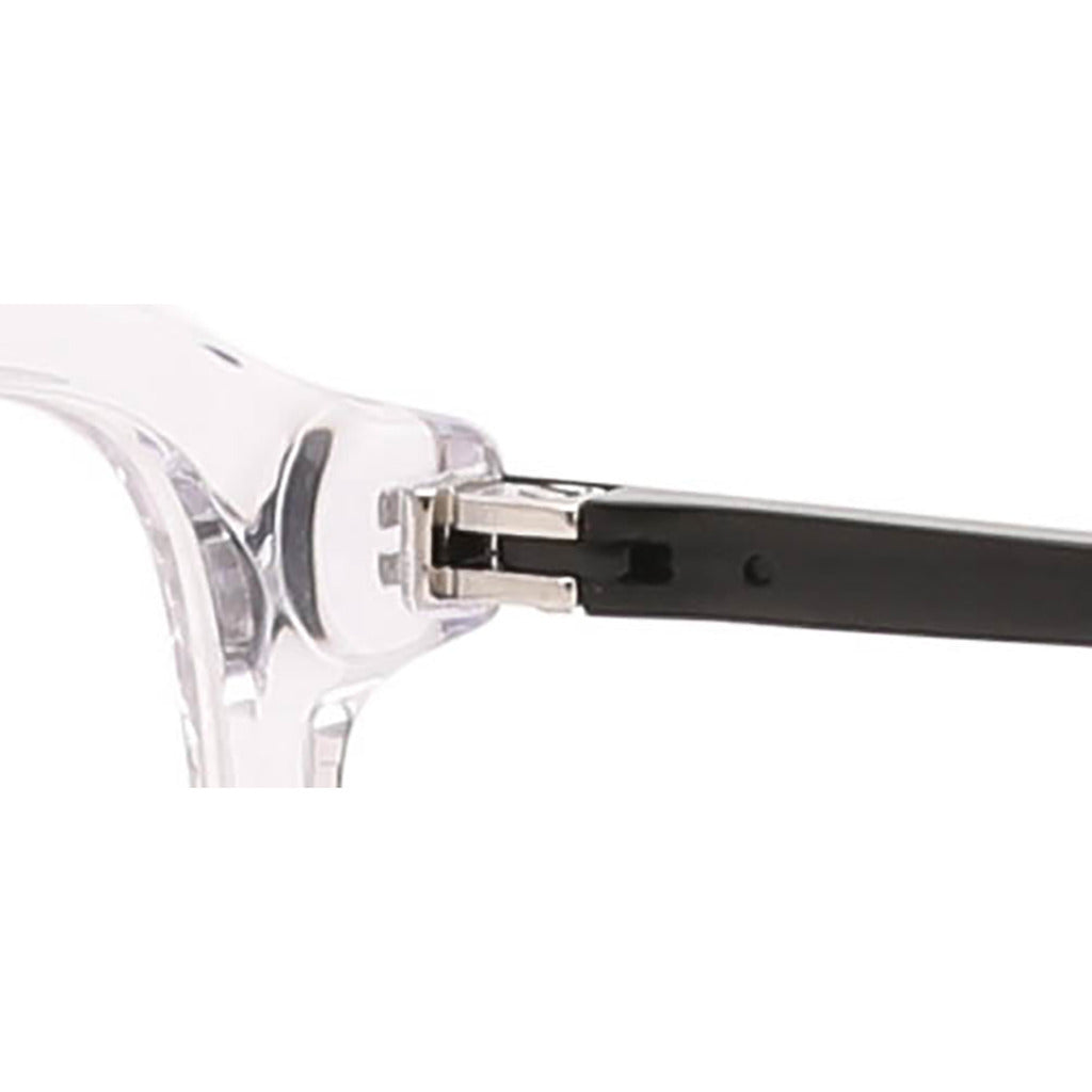 Felix Rectangle Acetate Frame in Blue Crystal / Matte Light Gun – temple detail – optical frame | Urban Cart Ghana