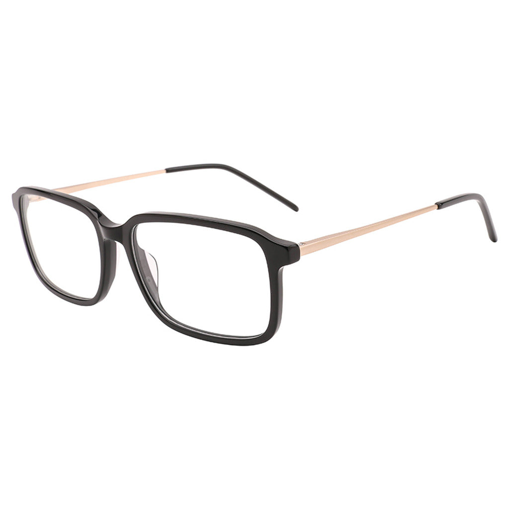 Felix Rectangle Acetate Frame in Black – side view – optical frame | Urban Cart Ghana