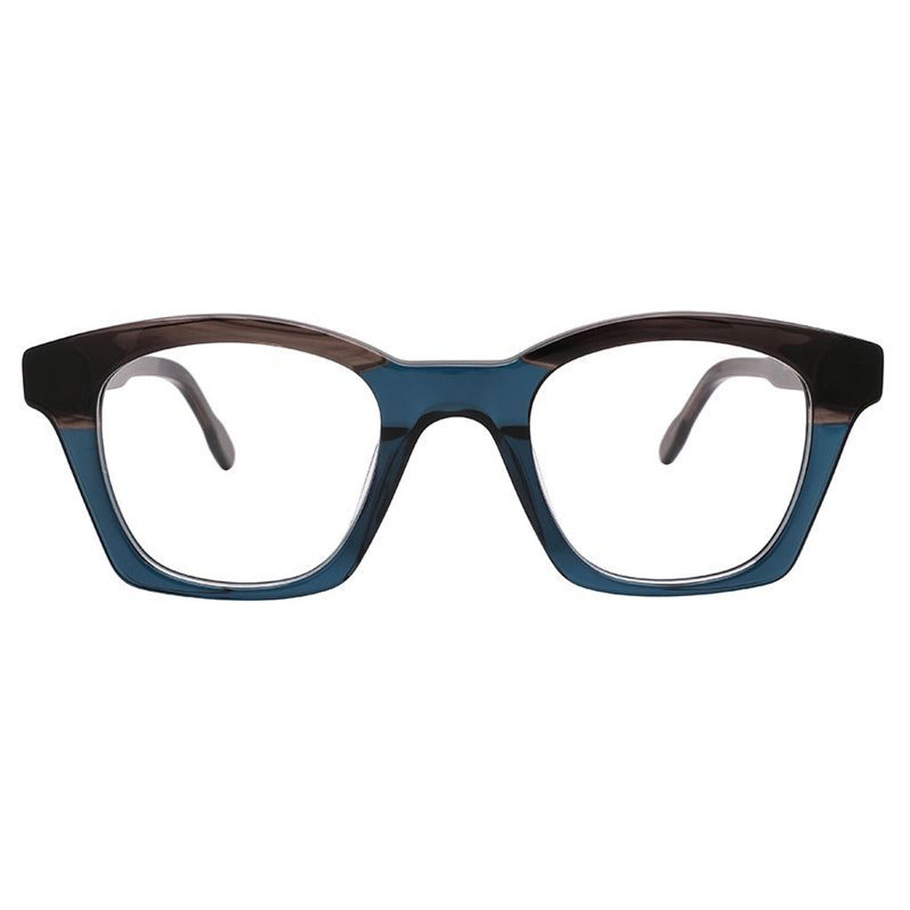 Hana Rectangle Acetate Frame in Grey / Blue – front view – optical frame | Urban Cart Ghana
