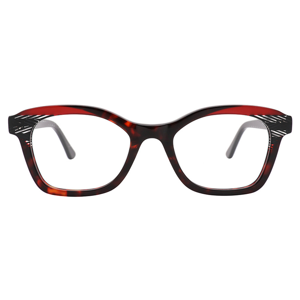 Anaya Round Acetate Frame in Tortoise / Pattern – front view – optical frame | Urban Cart Ghana