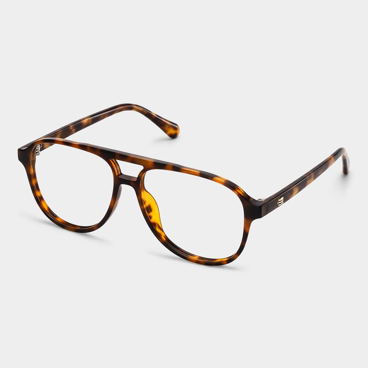 Theo Aviator TR90 Frame – Tortoise – angled view | Frames & Sunnies Ghana