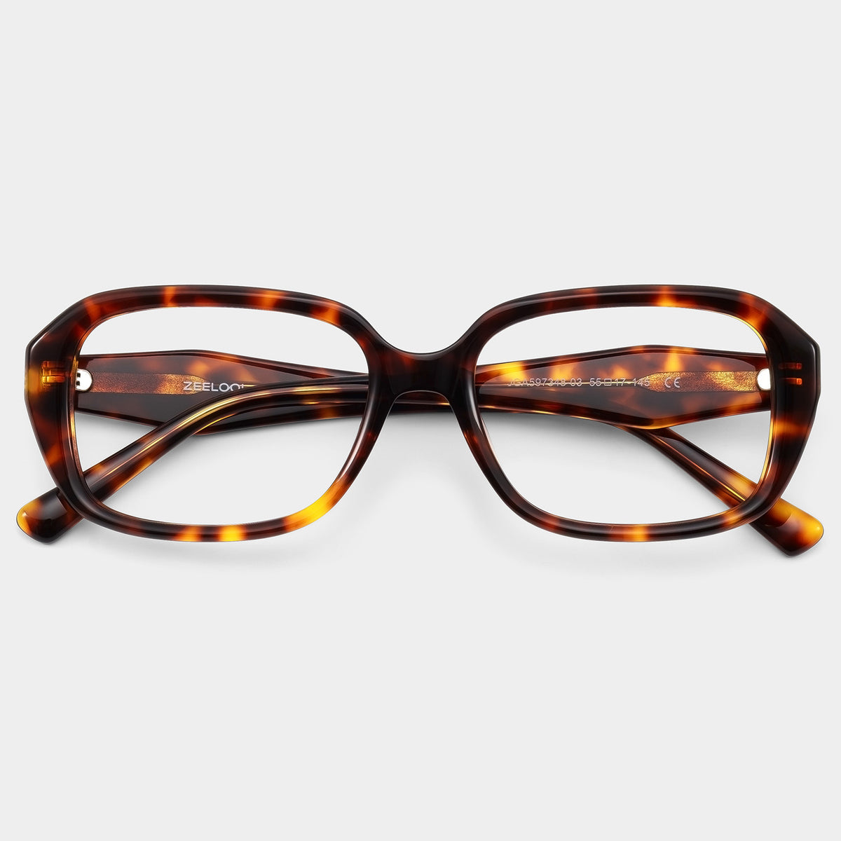 Ines Rectangle Acetate Frame – Tortoise – top view | Frames & Sunnies Ghana