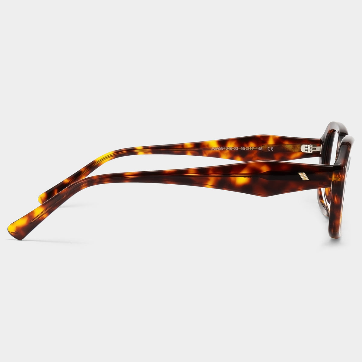 Ines Rectangle Acetate Frame – Tortoise – side view | Frames & Sunnies Ghana